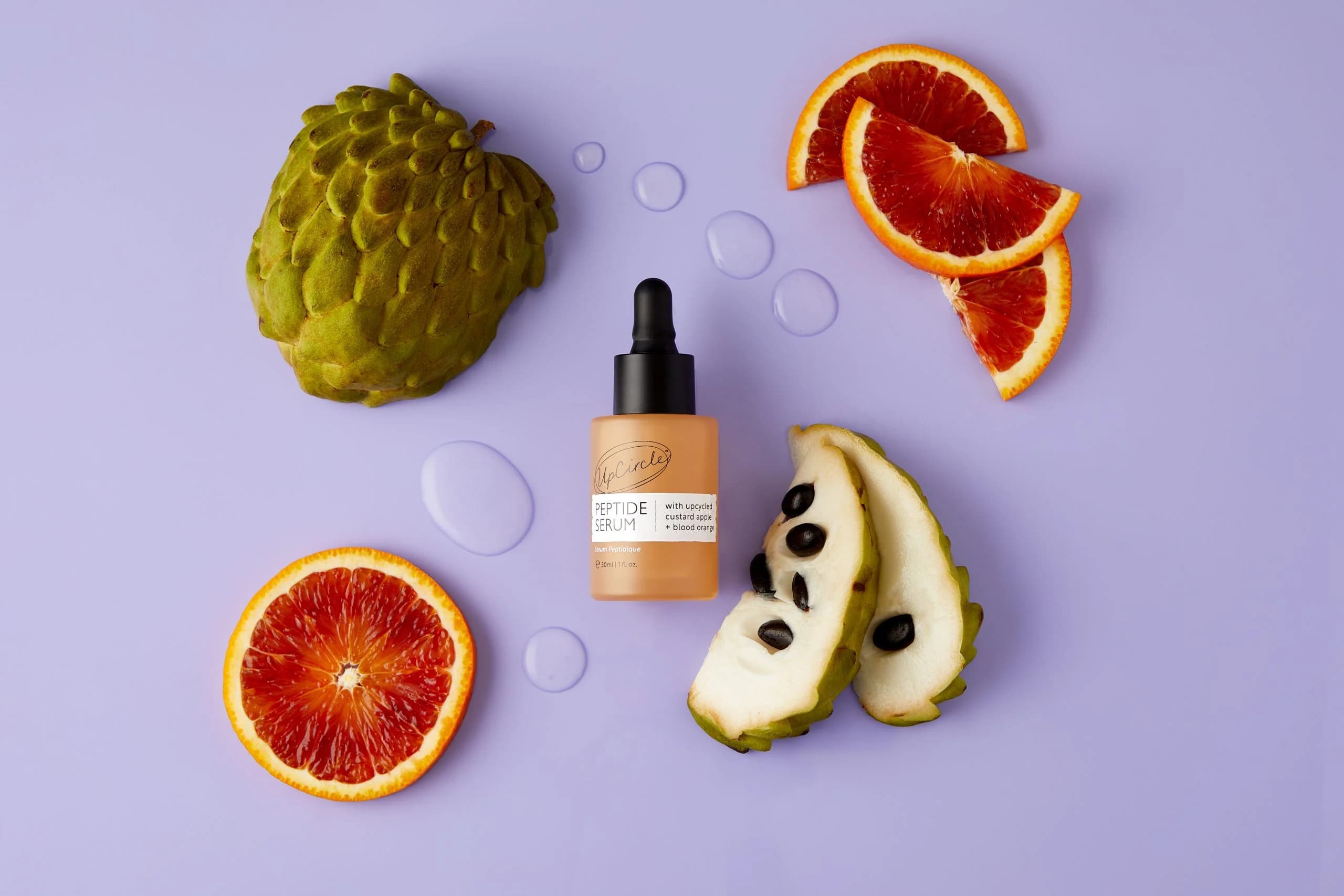 Peptide Face Serum with custard apple + blood orange