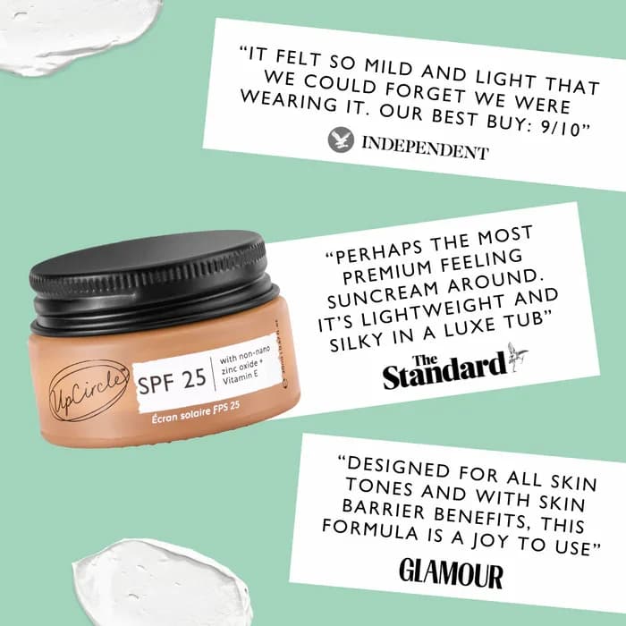 SPF 25 mineral non-toxic UpCircle 20ml